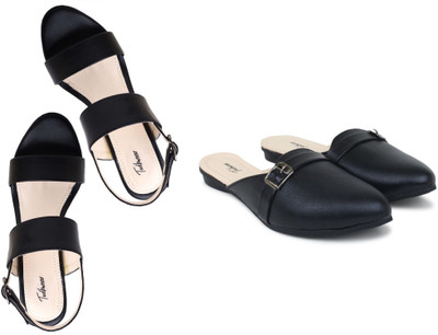 Todhwear Women Heels(Black, Black , 7)