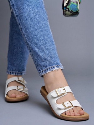 SHOETOPIA Women Flats(White , 9)