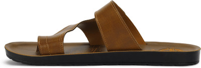 Paragon Paragon PUK2211G Men's Slip-on Tan Sandals for Men | Comfortable Sole & Durable Men Sandals(Tan, Multicolor , 10)