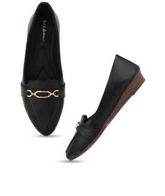 Mast & Harbour Women Bellies(Black , 6)