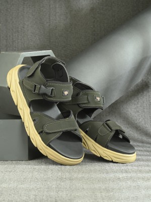 Roadster Men Sandals(Green , 7)