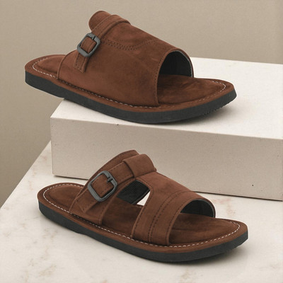 rajeraj Men Sandals(Brown, Tan , 8)