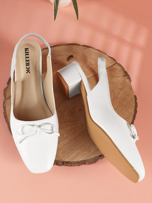 KILLER Women Heels(White , 4)