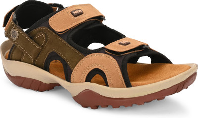 FAV SHOES Men Sandals(Green, Brown , 9)