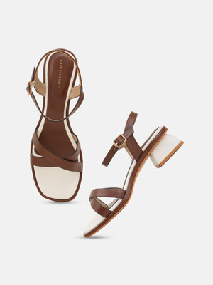 CHEMISTRY Women Heels(Brown , 4)