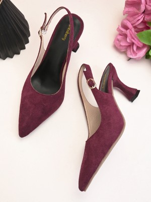 Dressberry Women Heels(Maroon , 2)