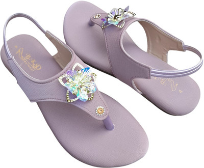 BKD FOOTWEAR Women Flats(Purple , 6)