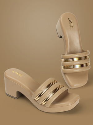 LAVIE Women Heels(Beige , 7)