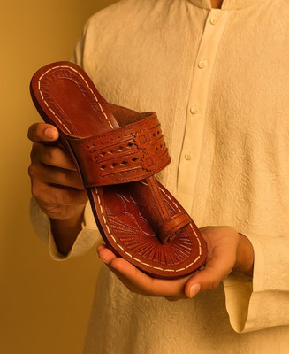 Kolhapuri Men Sandals(Brown , 6)