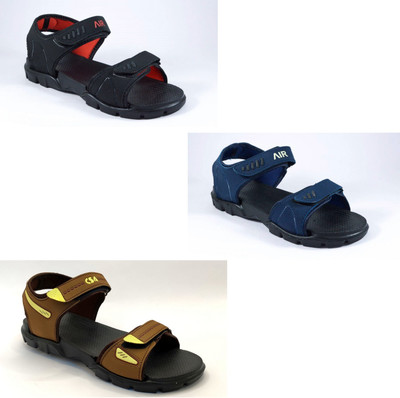 Classica Men Sandals(Black, Red, Blue, Brown , 7)