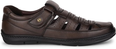 LIBERTY Men Sandals(Brown , 7)