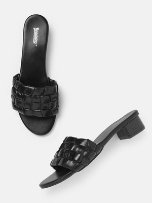 Roadster Women Heels(Black , 4)