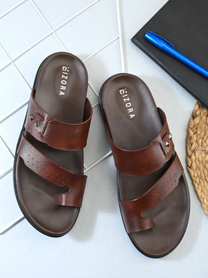 BIZORA Men Sandals(Brown , 9)