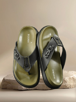 BIZORA Men Casual(Olive , 11)