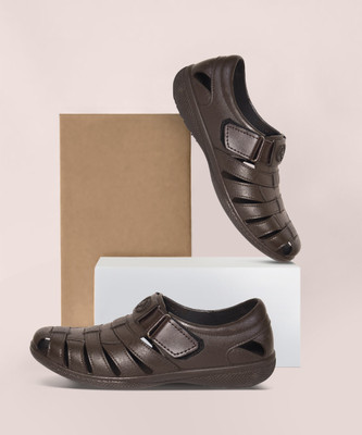 AJANTA Men Sandals(Brown , 10)