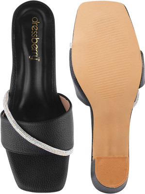 Dressberry Women Heels(Black , 3)