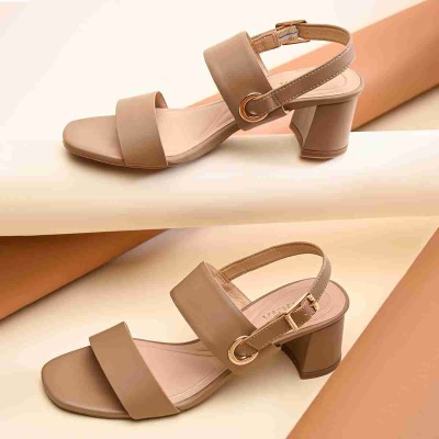 ROCIA Women Heels(Tan , 7)