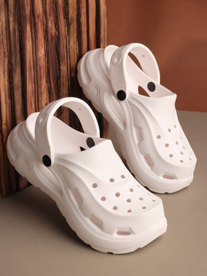 Zapatoz Women Clogs(White , 6)