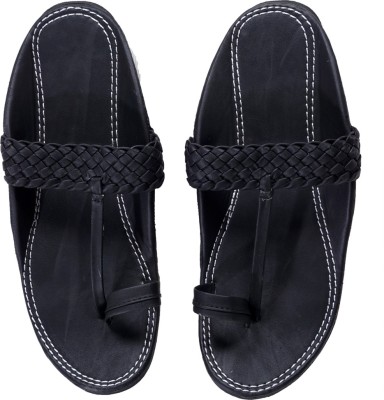 fasion point Men Sandals(Black , 8)