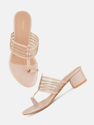 ANOUK Women Heels(Beige , 8)