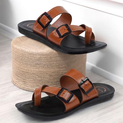 GLB Men Sandals(Brown , 7)