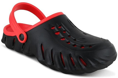 GENIAL Boys Slip-on Clogs(Red , 7-8 Years)