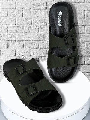 Squash Men Sandals(Green , 7)
