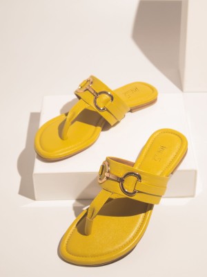 Inc.5 Women Flats(Yellow , 5)