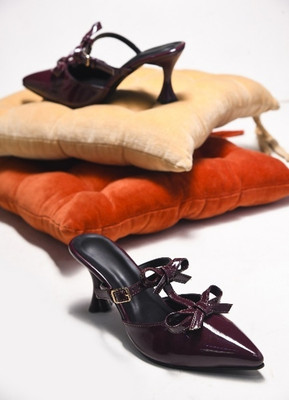 TRYME Women Heels(Maroon , 3)