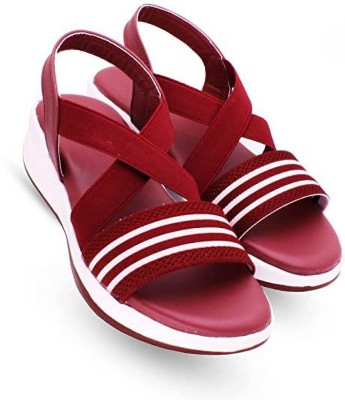 Digni Women Wedges(Maroon , 8)