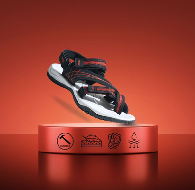 RTS Men Sandals(Red , 10)