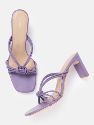 NAUTICA Women Heels(Purple , 4)