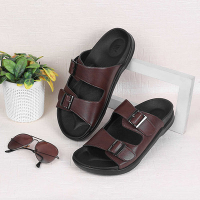 Walkway Men Sandals(Brown , 8)
