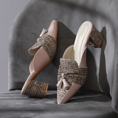 CHEMISTRY Women Heels(Beige , 9)