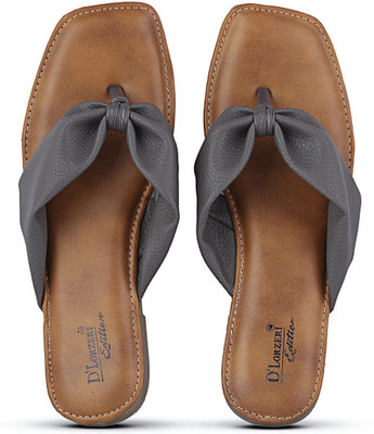 DLORZERI Women Flats(Grey , 4)