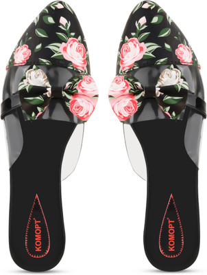Komfy Women Flats(Black , 7)