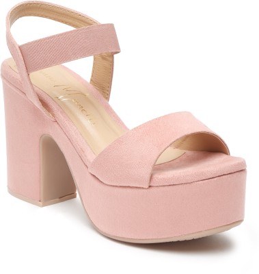 Bruno Manetti Women Heels(Pink , 8)