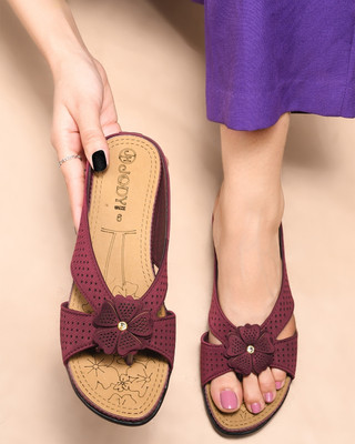 jodyhub Women Flats(Maroon , 9)