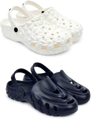 Golf Men Clogs(White, Blue , 9)