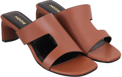 MOCHI Women Heels(Tan , 7)