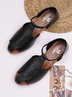 PLANET WALK Lightweight comfort extra-soft with trendy, premium stylish design Women Flats(Black , 8)
