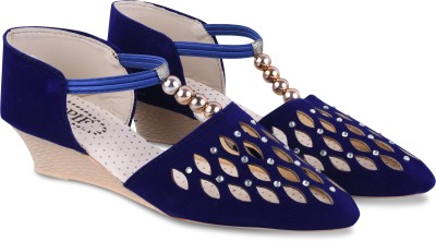 SPPIF Women Wedges(Blue , 6)