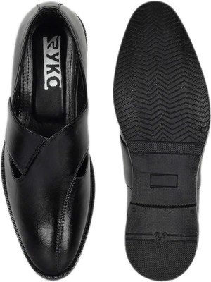 Ryko Pathan Suit Punjabi Peshawari Slip On For Men(Black , 13)