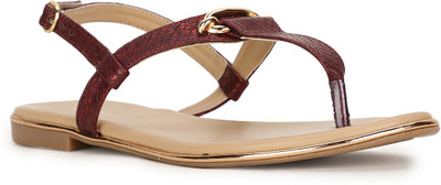 Bata Women Flats(Red , 3)