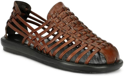 Hautton Men Sandals(Brown , 8)