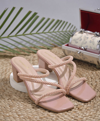 Dressberry Women Heels(Pink , 8)