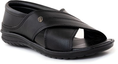 HIDEFLIX Men Sandals(Black , 9)