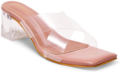 Dressberry Women Heels(Pink , 7)