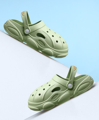 AlexVyan Women Clogs(Green , 5)