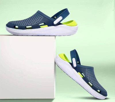 CLOYSBUR s Sandals and Floaters Clogs For Men | soft NewTrending and Stylish Clogs Men Sandals(Blue, Green , 6)
